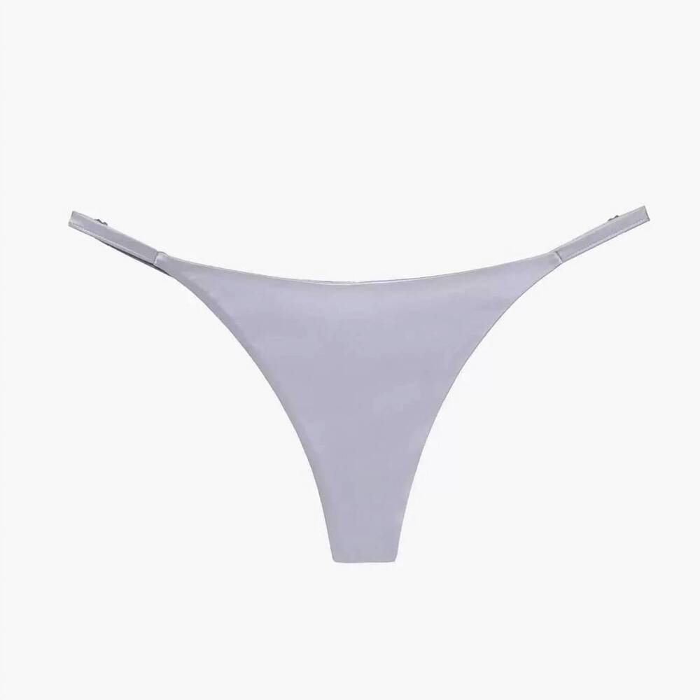 NEW AJOUR women’s praline g-string bottom in ice grey